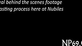 Teen slut performs hardcore blowjob in nature with small tits exposed