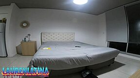 I record my husband intensely fucking our Argentine neighbor in threesome with cum in mouth