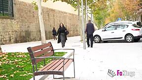 sexual tour in madrid, nelia estrada's huge tits explore the capital.