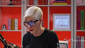 cute brunette nerd leana lovings in casting interview