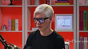 cute brunette nerd leana lovings in casting interview