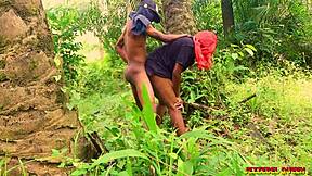 Ebony Wife Rides Ex Boyfriend's Monster Cock With Dirty Talk In Amateur Bush Hardcore.