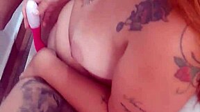 I enjoy this vibrating toy inside my pussy.