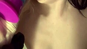 Watch tiny 18+ slut ride huge dildo and cum