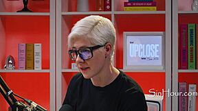 cute brunette nerd leana lovings in casting interview