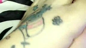 Pretty tattooed feet that evoke admiration