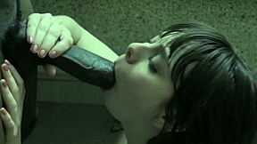 Hot Babe Riding Her Bff's Big Black Dick