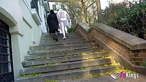 sexual tour in madrid, nelia estrada's huge tits explore the capital.