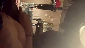 this ebony gilf with a beautiful ass is getting attention in close up