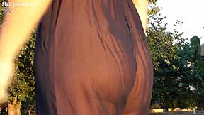 Hairy Mature Flashing Pussy In Transparent Public!