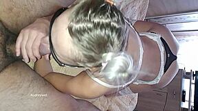 Cheating wife begs for condom off and cum inside