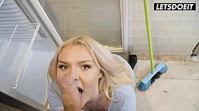 Stepmom Miss Jackson Takes Two Cocks at Pizzeria