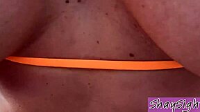 Is that horny milf cougar Shay Sights getting pussy fucked in her bikini by the pool?