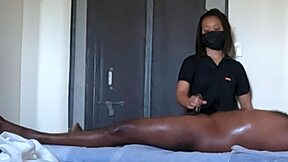 Happy Ending Handjob Caught on Hidden Massage Cam