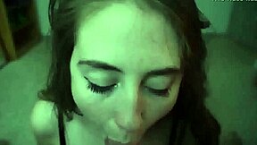 playful girl suck my dick with eager enthusiasm