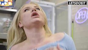 Stepmom Miss Jackson Takes Two Cocks at Pizzeria