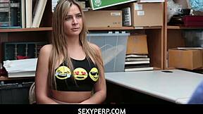 Sensual Teen 18+ Pornstar Blair Williams Fucking and Deepthroating Perv Guard