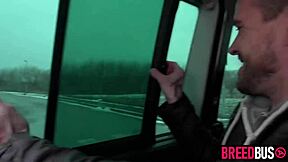 Vanessa Decker Hops On Breedbus Threesome!