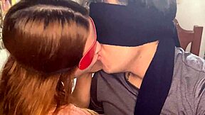 hey, teaching hot kissing lessons to my latina stepsister in class