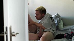 I recorded this hot skinny redhead couple banging in Airbnb