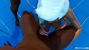 young girl getting fucked in the pool?