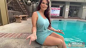 Busty Brunette Milf Syren De Mer Gets Pussy Pounded By Rome Major!