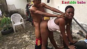 Can you believe my landlord's daughter begged for outdoor fucking in the ghetto?