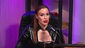 the redhead milf queen domme teasing in latex