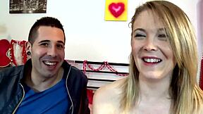 Skinny cute european amateur hardbanged in quickie to orgasm