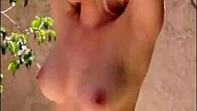 Liz ashley strips and bounces in first shoot