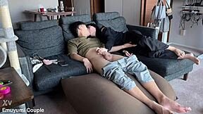 Asian coed with big tits gets pounded to endless orgasms