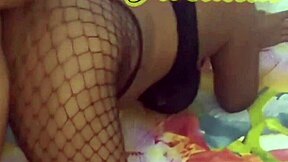 Latina amateur enjoys deepthroat massage with big black cock