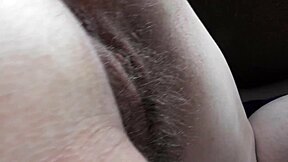 Licking the hairy hole of a mature woman is done by a pervert - Ass licking