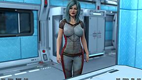 stranded in space with an ex-stripper, things get intense until she reaches climax