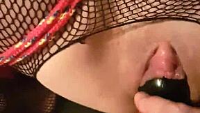 huge fat teen ass contrasts with intense plug fucking and fisting