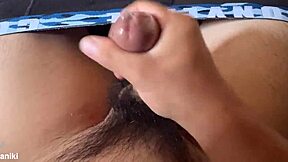 Japanese Amateur Goes Wild in Solo Condom Play