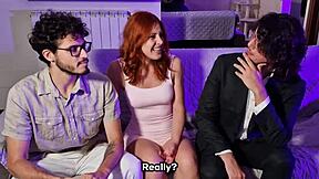 Nemohl jsem uvěřit, že můj první porn casting se změnil v špinavý threesome!