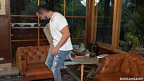 Desperate Housewife Entices New Guy To Fuck Her While Her Husband Is Out