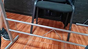 Spy cam catches cute Latina Nataly in public upskirt