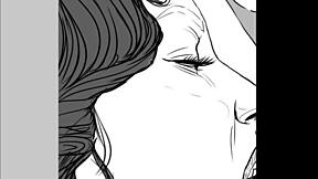 speed drawing of ffm threesome by artist kramer krameroff