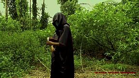 Mature Babe Rides Big Dick Hard In Local Bush