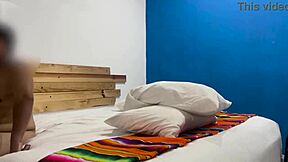 double masturbation first part after naked massage, stroking husband and guest together.