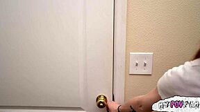 Sweet Ginger Teen 18+ Caught Riding Step-Dad's Monster Cock!