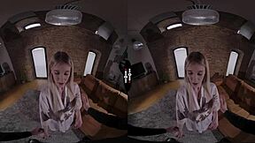 I, uh, can't believe this wedding night with the bride's shaved pussy and blowjob in dark room vr. It's so intense.