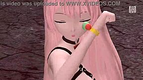 Hey, check out megurine luka asian goddess in nude bondage fun