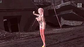 Hey, check out megurine luka asian goddess in nude bondage fun