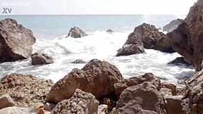 Fucking My Stepsister Hard on the Public Beach