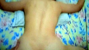 In 365 days of anal series, day 57 features blindfolded submissive accountant tasting her ass in bondage with muscular bodybuilder