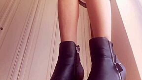 the sexy giantess hungers for you under her huge skirt. watch her dominate!