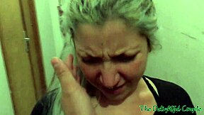 Tattooed babe deals with her debts